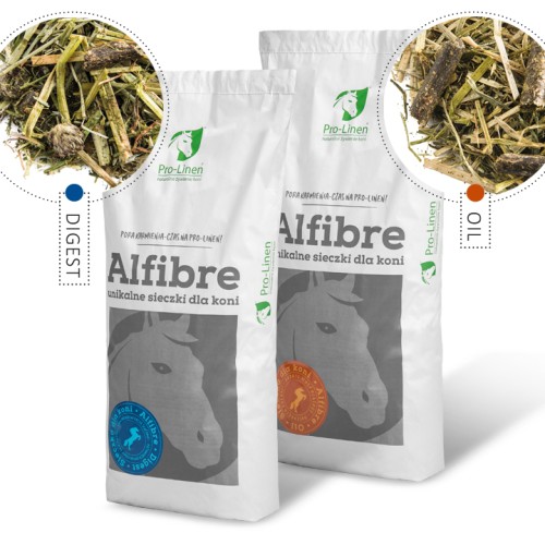 Pro-Linen®  Alfibre Digest™ 15 kg - Pro-Linen® Alfibre Oil™ 15 kg 