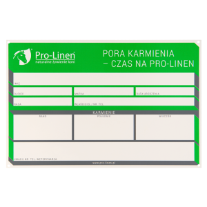 Pro-Linen® Tabliczka na boks