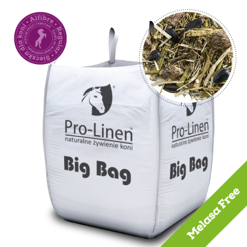 Pro-Linen® Alfibre Regular MELASA FREE™ 350kg - urozmaicona sieczka z lucerny bez melasy