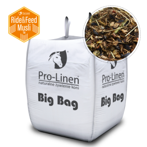 Pro-Linen® Ride&Feed Musli™ 950kg- energetyczo-regeneracyjny koncentrat paszowy dla koni wyczynowych 