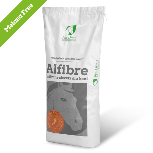 Pro-Linen® Alfibre Oil MELASA FREE™ 15 kg - kaloryczna, smakowicie pachnąca sieczka bez melasy 