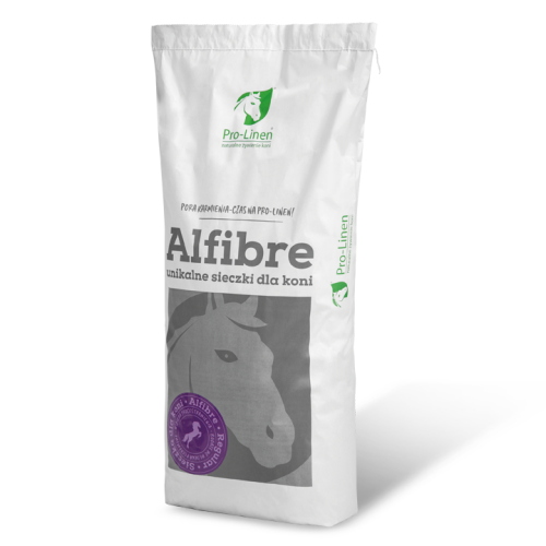 Pro-Linen®  Alfibre Regular™ 15 kg - urozmaicona sieczka z lucerny dla koni